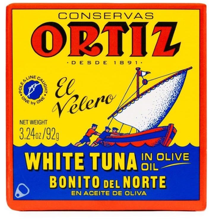 Ortiz White Tuna in Olive Oil, Fresh Tender Slices, Spanish Wild Caught Tuna, High in Protein and Omega 3 Fats, Excellent in Salad, Pasta or Sandwiches - No Need to Add Mayo, 3.24oz Can (Pack of 5) - Image 3